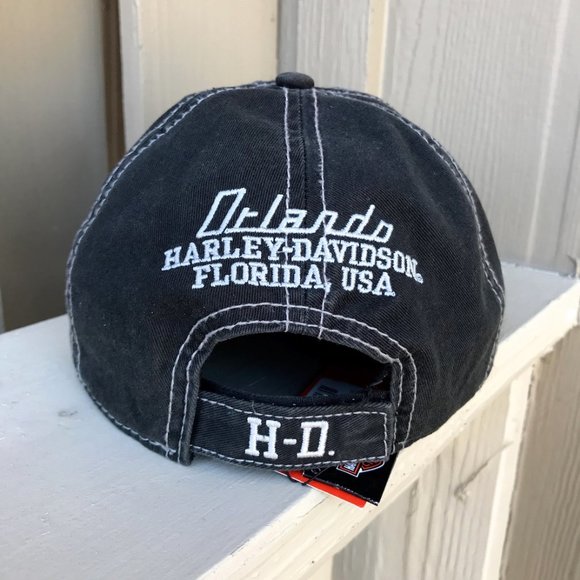 HD Harley Davidson Winged Engine 1903 Baseball Hat - Picture 6 of 12